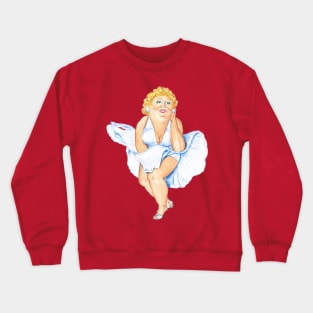 A take on Marilyn Monroe painting Crewneck Sweatshirt